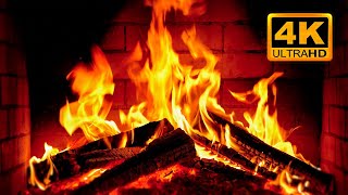 🔥 Fireplace 4K UHD! Fireplace with Crackling Fire Sounds. Fireplace Ambience