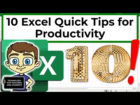 10 Excel Quick Tips for Productivity