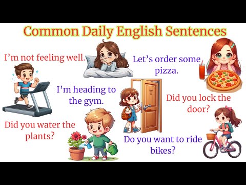 Common Daily English Sentences | Speak Like an American | English Speaking Practice  | English Story