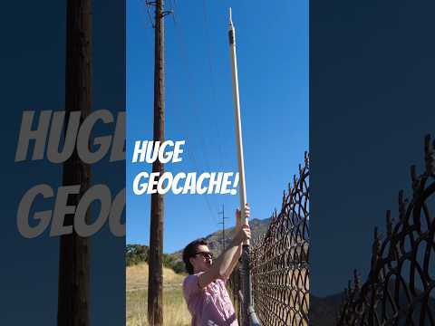 Someone hid a HUGE Geocache secretly in this fence!