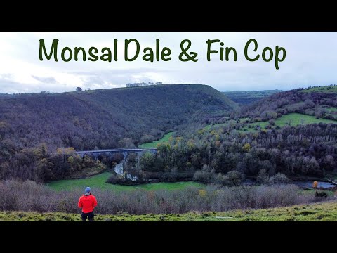 ETHELS WALK: Beautiful Peak District autumn walk drone footage Monsal Dale & Fin Cop