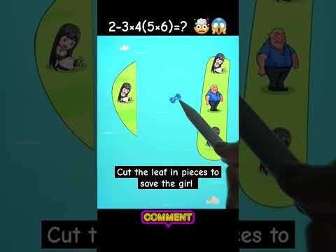 Cut the Leaf to Save the Girl! #Shorts #PuzzleGame #gaming #gameplay #games