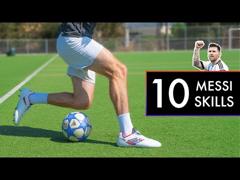 10 BEST MESSI SKILLS to Beat Defenders