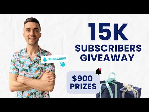 My 15K Subscriber $900 Giveaway (CLOSED) | Let's Celebrate!!