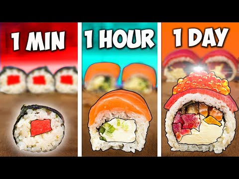 1 Minute vs 1 Hour vs 1 Day Sushi