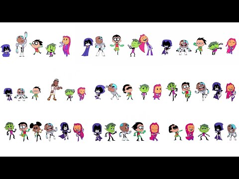 Teen Titans Go! Title Theme | All Variations Seasons 1 - 7