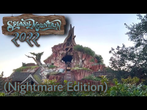 [4K] Splash Mountain 2022 Full Ridethrough Disneyland Park Anaheim, CA (Nightmare Edition)