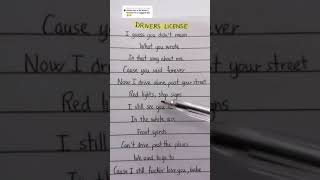 Olivia Rodrigo – drivers license (Lyrics Music 2021)