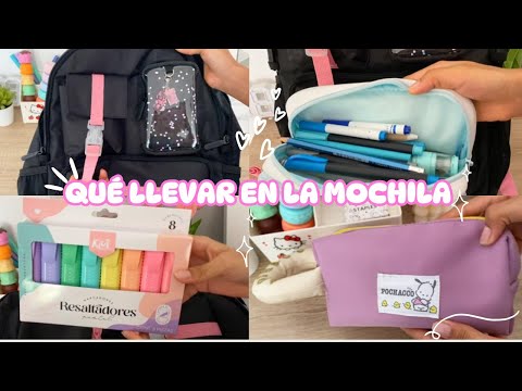 Qué Llevar En La Mochila De La Escuela 2024 + Tips #backtoschool #youtube #school #útilesescolares