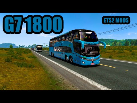 Ônibus G7 1800 quase perfeito! - Mod Euro Truck Simulator 2 1.50 #31