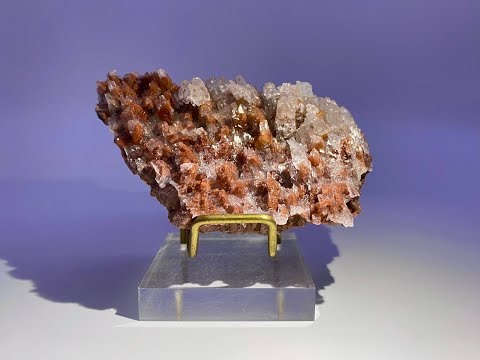 Gypsum on Calcite Crystals, Mineral Specimen, Rocks and Crystals from China