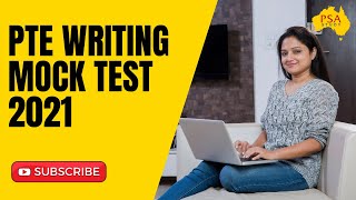 PTE Writing Mock Test with Answers 2021 | How to score 79+ easily in PTE