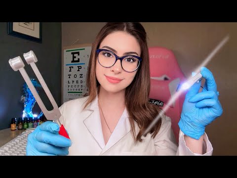 ASMR The MOST Detailed Cranial Nerve Exam ON YOUTUBE 👩‍⚕️ Doctor Roleplay Ear, Eye & Hearing Test