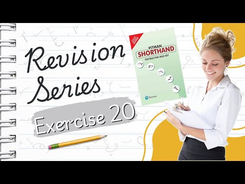 Pitman English Shorthand : Exercise - 20 "REVISION SERIES" Avoid Common Shorthand Mistakes