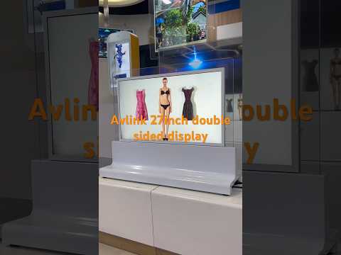 Avlink best 27inch double sided LCD display super slim digital signage touch screen factory China