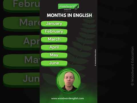 Months in English | Learn English Pronunciation of the Months of the Year | Woodward English