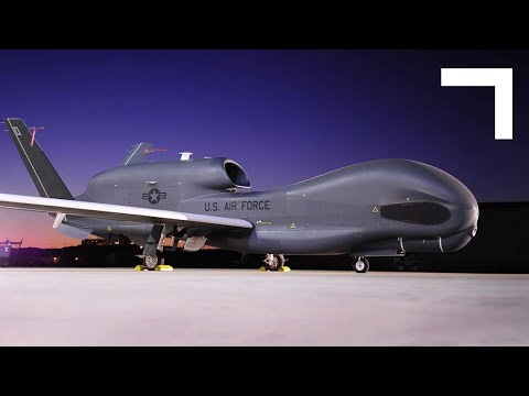 The World's Largest Drone in Action #Drone #GlobalHawk #NorthropGrumman #RQ4 #Aviation #Surveillance