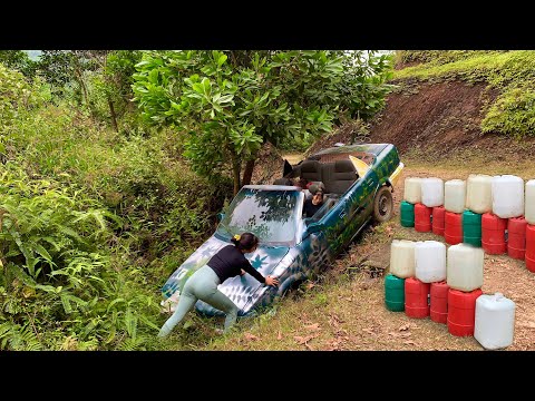 The girl who restored the car that had drifted down the drain was back to normal.