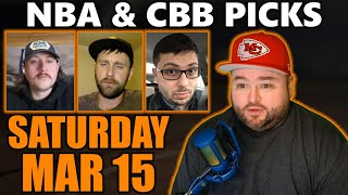 NBA & College Basketball Picks with Kyle Kirms | Saturday March 15th