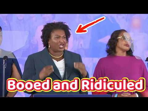 Stacey Abrams Booed and RIDICULED as Trump BLASTS Her at National Address #staceyabrams