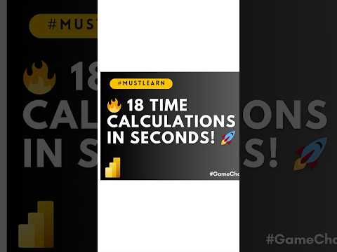 🚀 Instantly Create 18 Time Intelligence Calculations in Power BI with This Simple Trick! MiTutorial