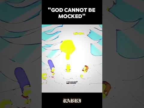 God Cannot Be Mocked #shorts #holybible #thesimpsons #jesus #christian #foryou #edit #viral #God