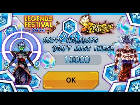 GET FREE 1000 CHRONO CRYSTALS IN LEGENDS FESTIVAL FAST BEFORE THE HOLIDAY RAID ENDS DB Legends