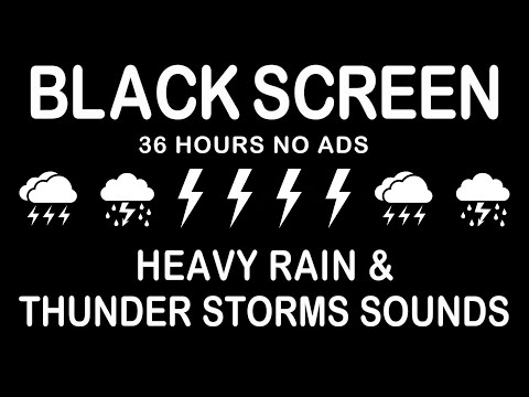 Enjoy Stress-free Sleep With The Soothing Sound Of Heavy Rain And Thunderstorm Ambiance