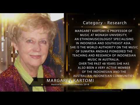 Margaret Kartomi - Winner Australia Indonesia Award 2018 - Research