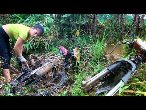 Recovering a Motorcycle Found in a Large Rice Field