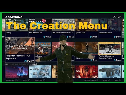 How Can Bethesda Improve The Creation Menu In Starfield