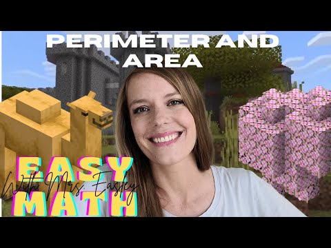 PERIMETER AND AREA [Minecraft Math with 1.20 Update] 3rd Grade Math