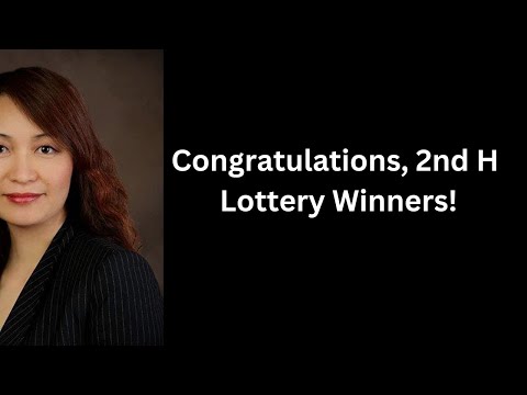 Congratulations, 2nd H Lottery Winners!