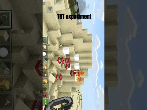 🤯🤯🤯🤯🤯Tnt experiment Minecraft #tnt #experiment #minecraftlive  #minecraftgameplay