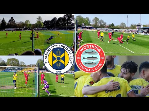 WHEN IT’S ST ALBANS CITY VS WORTHING EXPECT GOALS! | ST ALBANS CITY VS WORTHING MATCH DAY VLOG