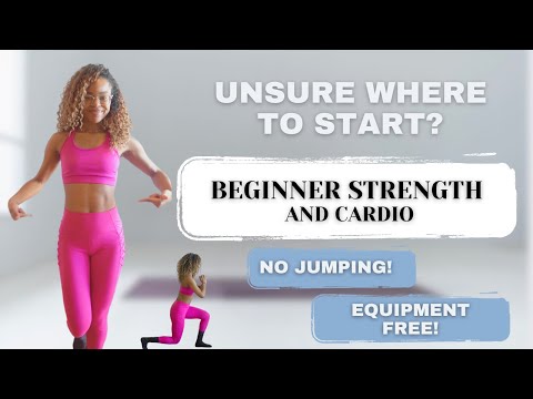 START HERE- 20 MIN Beginner Strength Workout- Low IMPACT - NO Equipment