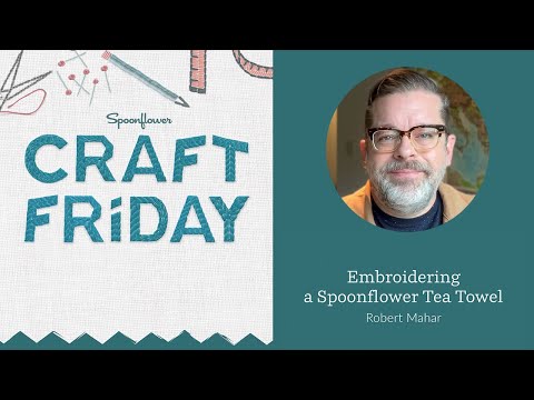 How to Transform Your Table Runner with Embroidery with Robert Mahar  | Spoonflower