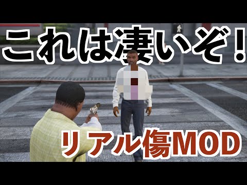 【リアル傷MODを入れてフランクリンを究極に傷つけてみた】GTA5実況MOD