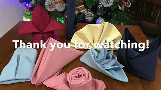 10 Basic Table Napkin Fold by: Highestia G. Caparas