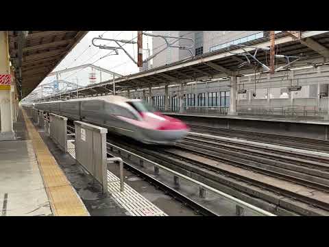 下りはやぶさ号通過　at郡山駅