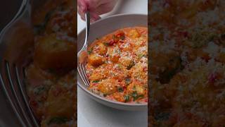 Spicy Garlic & Tomato Gnocchi. #gnocchi #italianfood #homemade #foodie #garliclover