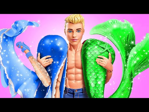 Barbie turns into a Mermaid 🧜‍♀️for 24 Hours! Crazy Story By ChiLaLa,La La Life & La La Life Games!