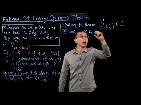 Extremal Set Theory: Sperner's Theorem