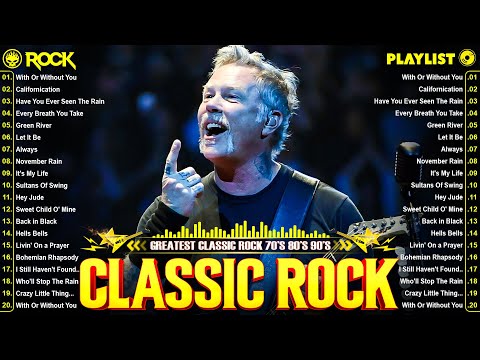 Aerosmith, Nirvana, Guns N Roses, ACDC, Queen, Bon Jovi, Scorpions -  Classic Rock Songs 70s 80s 90s