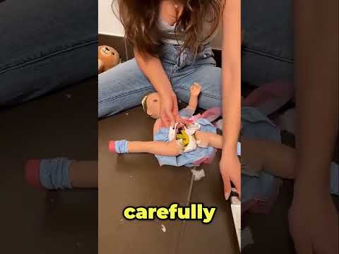 Mom Finds A Surprising Item In Doll! 😮 #shorts