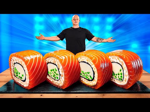 I Made a Giant 350-Pound Gummy Sushi-Roll