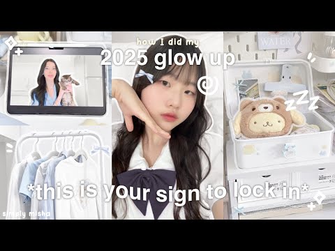 *EXTREME* GLOW UP for 2025 🐰: new year prep, getting bangs, journal tour, how I changed my life,etc!