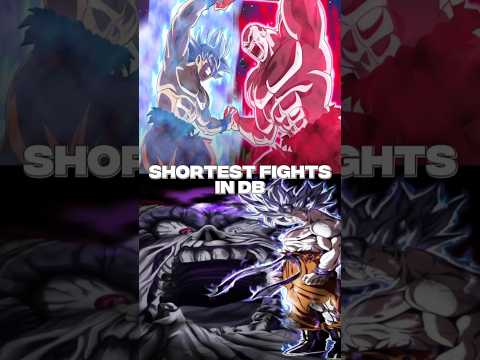 Shortest Fights Of Dragon Ball Series..! 💀