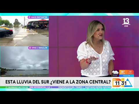 Alerta temprana por lluvias en el sur de Chile por sistema frontal | Tu Día | Canal 13