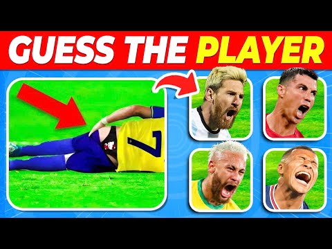 Who Got INJURED? 🥵 Guess the FUNNIEST Moments and Song of Football Players! | Ronaldo,Messi